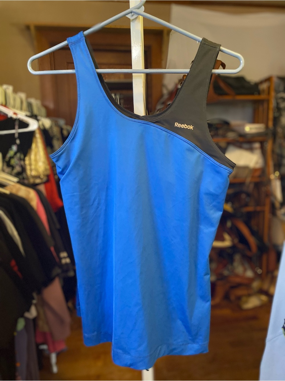 Reebok Blue Workout Tank with shelf